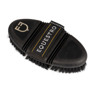 Brosse d’équitation flexible poils courts Equestro