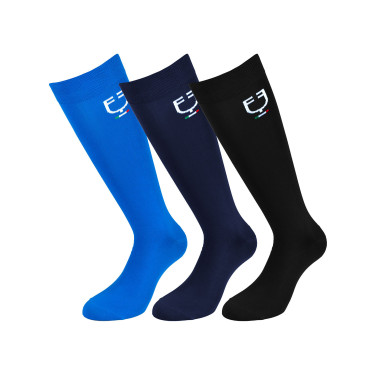 Chaussettes d’équitation techniques Equestro x FISE (lot de 3)
