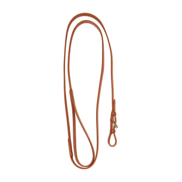 Longe d’équitation cuir avec chaîne laiton Equestro