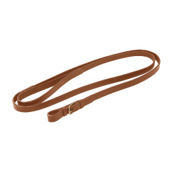 Longe d’équitation cuir avec chaîne laiton Equestro