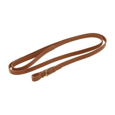 Longe d’équitation cuir avec chaîne laiton Equestro