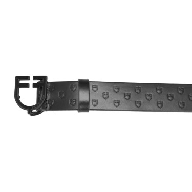 Ceinture d’équitation en cuir noir Equestro – Equi-Clic
