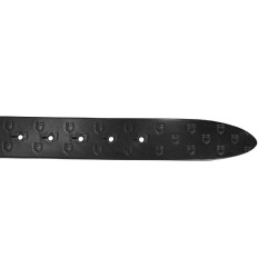 Ceinture d’équitation en cuir noir Equestro – Equi-Clic