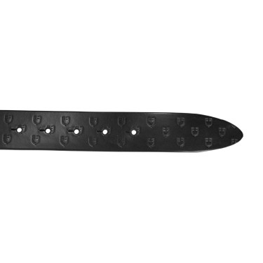Ceinture d’équitation en cuir noir Equestro – Equi-Clic