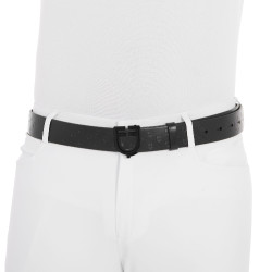 Ceinture d’équitation en cuir noir Equestro – Equi-Clic