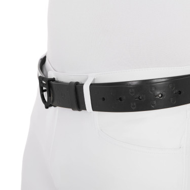 Ceinture d’équitation en cuir noir Equestro – Equi-Clic