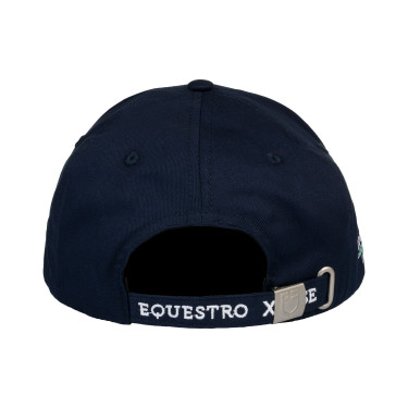 Casquette unisexe Equestro x FISE Marine blazer Bleu marine