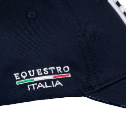 Casquette unisexe Equestro x FISE Marine blazer Bleu marine