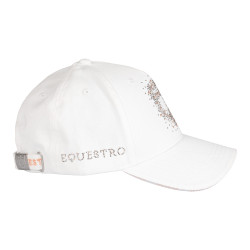 Casquette femme Equestro avec logo strass