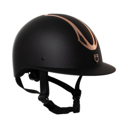 Casque d’équitation femme visière large Equestro EN 1384-2023