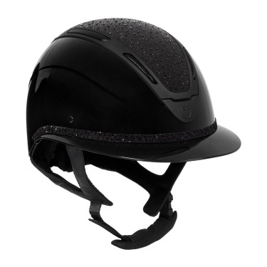 Casque d’équitation femme Equestro strass EN 1384:2023