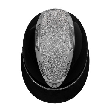 Casque d’équitation femme Equestro strass EN 1384:2023