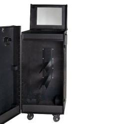 Casier de sellerie Equestro noir – matériel d’équitation 65×62×138 Casier de sellerie Equestro noir – matériel d’équitation 65×62×138