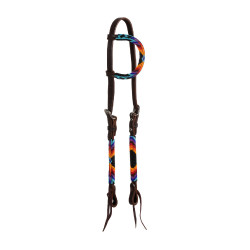 Bridon western Pool’s Serape one-ear perlée huilée