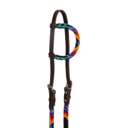 Bridon western Pool’s Serape one-ear perlée huilée