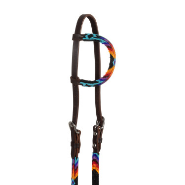 Bridon western Pool’s Serape one-ear perlée huilée