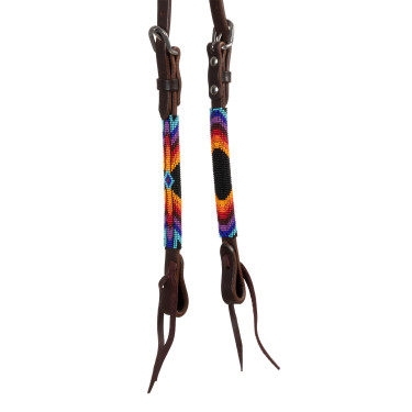 Bridon western Pool’s Serape one-ear perlée huilée