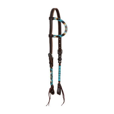 Bridon western Pool’s Navajo Sky one-ear perlée huilée