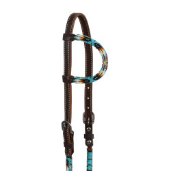 Bridon western Pool’s Navajo Sky one-ear perlée huilée