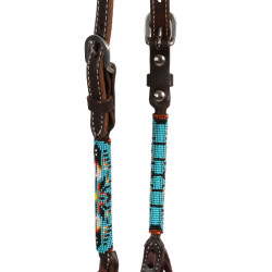 Bridon western Pool’s Navajo Sky one-ear perlée huilée