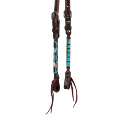 Bridon western Pool’s Navajo Sky one-ear perlée huilée