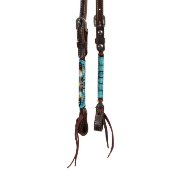 Bridon western Pool’s Navajo Sky one-ear perlée huilée