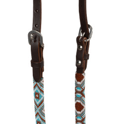 Bridon western Pool’s Diamonds one-ear perlée huilée