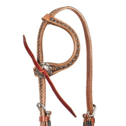 Bridon western cuir one ear – équitation | Eqi-clic