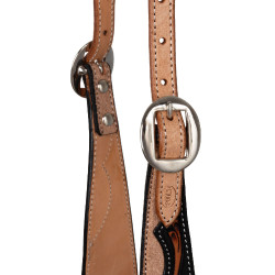 Bridon western one-ear Pool’s dark floral tooling