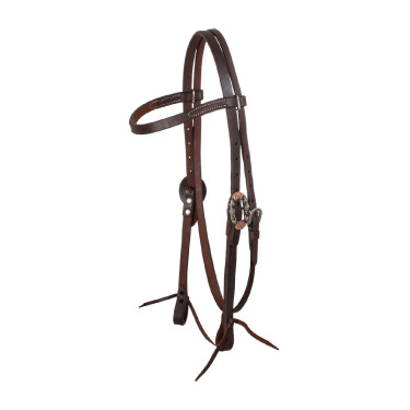 Bridon western cuir Lakota | Équitation, boucles silver Bridon western cuir Lakota | Équitation, boucles silver