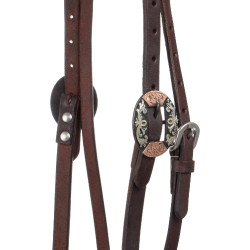 Bridon western cuir Lakota | Équitation, boucles silver Bridon western cuir Lakota | Équitation, boucles silver