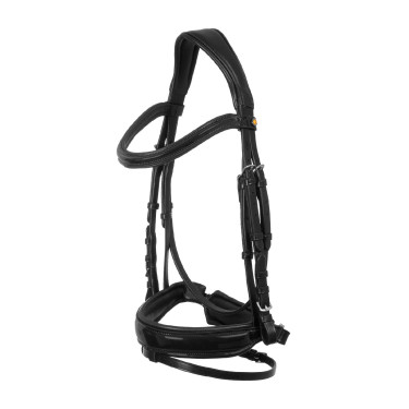 Bridon d’équitation Equestro têtière anatomique cuir