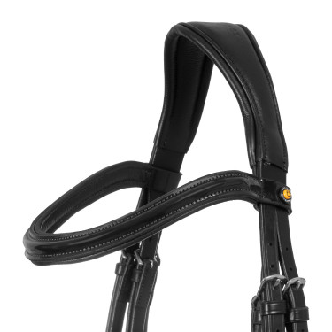 Bridon d’équitation Equestro têtière anatomique cuir