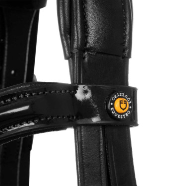 Bridon d’équitation Equestro têtière anatomique cuir