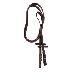 Bridon Equestro muserolle mexicaine et mouton synthétique Marron foncé