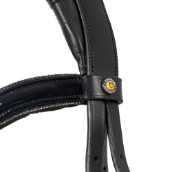 Bridon Equestro incurvé à forme avant Noir