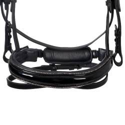 Bridon Equestro incurvé à forme avant Noir