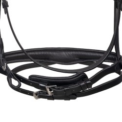 Bridon Equestro anatomique avec pierres Fuchsia Noir