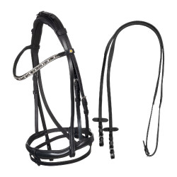 Bridon Equestro à muserolle anatomique Noir