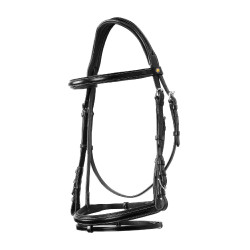 Bridon de Jumping Equestro cuir anglais Noir Bridon de Jumping Equestro cuir anglais Noir