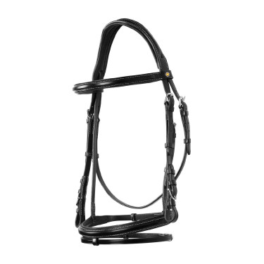 Bridon de Jumping Equestro cuir anglais Noir Bridon de Jumping Equestro cuir anglais Noir