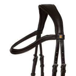 Bridon Comfitec Equestro anatomique en cuir Marron foncé