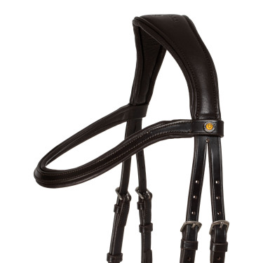 Bridon Comfitec Equestro anatomique en cuir Marron foncé