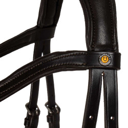 Bridon Comfitec Equestro anatomique en cuir Marron foncé