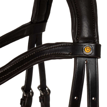 Bridon Comfitec Equestro anatomique en cuir Marron foncé