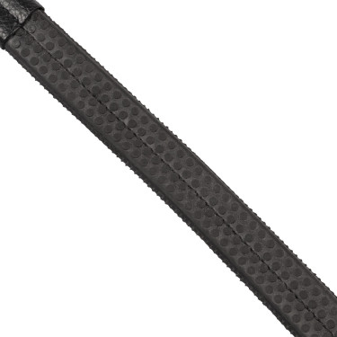 Bridon anglais Equestro noir en cuir Noir Bridon anglais Equestro noir en cuir Noir