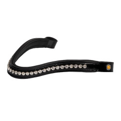 Bride de dressage Equestro anatomique en cuir roulé Noir Bride de dressage Equestro anatomique en cuir roulé Noir