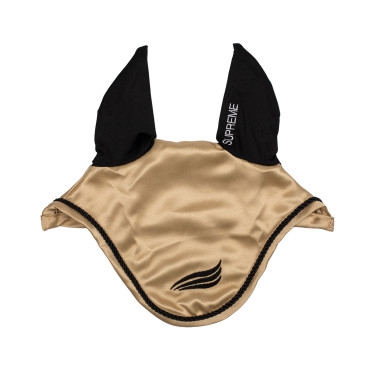 Bonnet anti-mouches satin pour cheval – oreilles élastiques