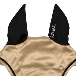 Bonnet anti-mouches satin pour cheval – oreilles élastiques