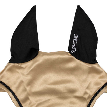 Bonnet anti-mouches satin pour cheval – oreilles élastiques